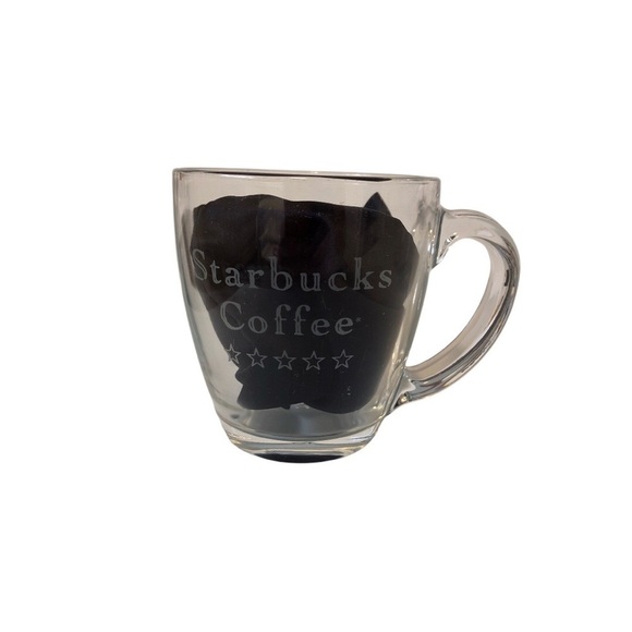 Starbucks Vintage Barista Clear Glass Mug - Picture 2 of 7